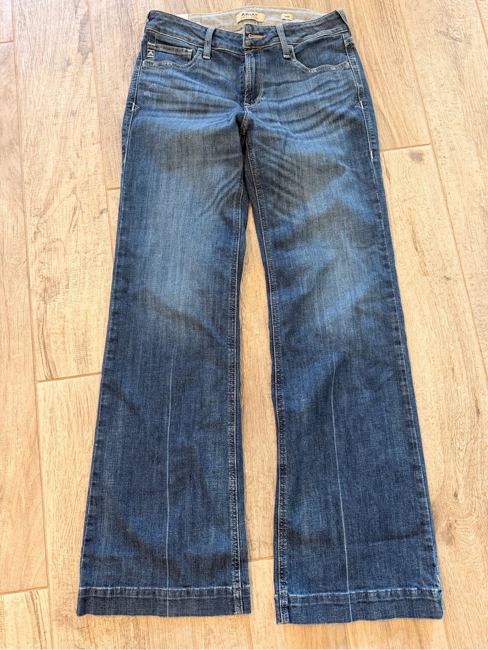 NWT Ariat Women's perfect rise TROUSER Denim Jeans 30 western cowgirl - Picture 3 of 6